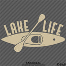 Lake Life Kayak Vinyl Decal