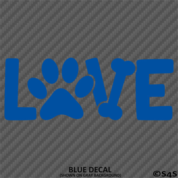 Dog Paw Love 5-Inch Vinyl Decal Sticker For Laptops, Water...