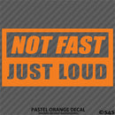 Not Fast Just Loud JDM Style Vinyl Decal