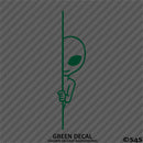 Peeking Alien Funny Area 51 Outer Space Vinyl Decal