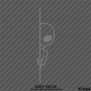 Peeking Alien Funny Area 51 Outer Space Vinyl Decal