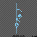 Peeking Alien Funny Area 51 Outer Space Vinyl Decal