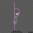 Peeking Alien Funny Area 51 Outer Space Vinyl Decal