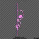 Peeking Alien Funny Area 51 Outer Space Vinyl Decal