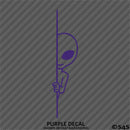 Peeking Alien Funny Area 51 Outer Space Vinyl Decal