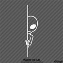 Peeking Alien Funny Area 51 Outer Space Vinyl Decal