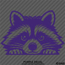 Peeking Raccoon Cute Funny Vinyl Decal