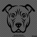 Pitbull Face Silhouette Puppy Dog Pet Vinyl Decal