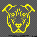 Pitbull Face Silhouette Puppy Dog Pet Vinyl Decal