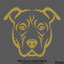 Pitbull Face Silhouette Puppy Dog Pet Vinyl Decal