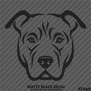 Pitbull Face Silhouette Puppy Dog Pet Vinyl Decal