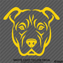 Pitbull Face Silhouette Puppy Dog Pet Vinyl Decal
