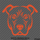 Pitbull Face Silhouette Puppy Dog Pet Vinyl Decal