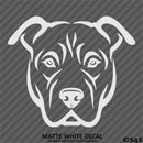 Pitbull Face Silhouette Puppy Dog Pet Vinyl Decal