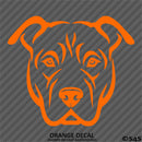 Pitbull Face Silhouette Puppy Dog Pet Vinyl Decal