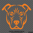 Pitbull Face Silhouette Puppy Dog Pet Vinyl Decal