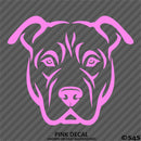 Pitbull Face Silhouette Puppy Dog Pet Vinyl Decal