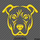 Pitbull Face Silhouette Puppy Dog Pet Vinyl Decal