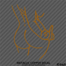 Sexy Girl Middle Finger Vinyl Decal