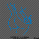Sexy Girl Middle Finger Vinyl Decal