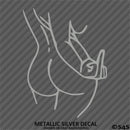 Sexy Girl Middle Finger Vinyl Decal