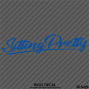Sitting Pretty JDM Style Lowrider Bagged Vinyl Decal