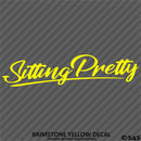 Sitting Pretty JDM Style Lowrider Bagged Vinyl Decal