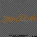 Sitting Pretty JDM Style Lowrider Bagged Vinyl Decal