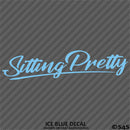 Sitting Pretty JDM Style Lowrider Bagged Vinyl Decal