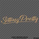 Sitting Pretty JDM Style Lowrider Bagged Vinyl Decal