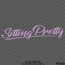 Sitting Pretty JDM Style Lowrider Bagged Vinyl Decal