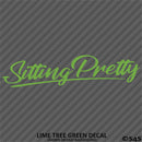 Sitting Pretty JDM Style Lowrider Bagged Vinyl Decal