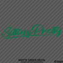 Sitting Pretty JDM Style Lowrider Bagged Vinyl Decal