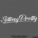 Sitting Pretty JDM Style Lowrider Bagged Vinyl Decal
