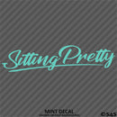 Sitting Pretty JDM Style Lowrider Bagged Vinyl Decal