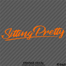 Sitting Pretty JDM Style Lowrider Bagged Vinyl Decal