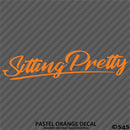 Sitting Pretty JDM Style Lowrider Bagged Vinyl Decal
