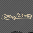 Sitting Pretty JDM Style Lowrider Bagged Vinyl Decal