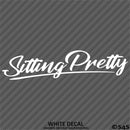 Sitting Pretty JDM Style Lowrider Bagged Vinyl Decal