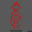 Spartan Helmet Silhouette Vinyl Decal