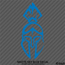 Spartan Helmet Silhouette Vinyl Decal