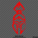 Spartan Helmet Silhouette Vinyl Decal