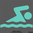 Swimmer Symbol Vinyl Decal