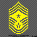 US Air Force E9 Command Chief Master Sergeant USAF Military Vinyl Decal