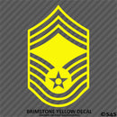 US Air Force E9 Chief Master Sergeant USAF Military Vinyl Decal