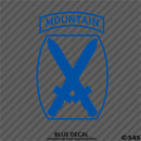 10th Mountain Division Army Light Infantry Military Vinyl Decal - S4S Designs
