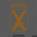 10th Mountain Division Army Light Infantry Military Vinyl Decal - S4S Designs
