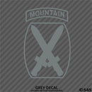 10th Mountain Division Army Light Infantry Military Vinyl Decal - S4S Designs