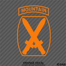 10th Mountain Division Army Light Infantry Military Vinyl Decal - S4S Designs