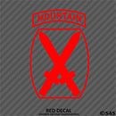 10th Mountain Division Army Light Infantry Military Vinyl Decal - S4S Designs